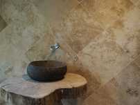 Piatra naturala/pavaj travertin/travertin walnut 45.7X45.7X1.2cm