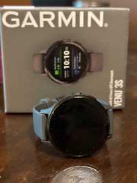 Смарт часовник Garmin Venu 3S, GPS, Wi-Fi, силиконова каишка