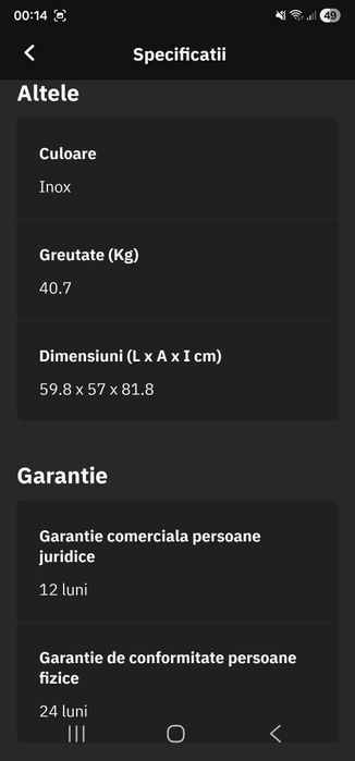 Maşină de spălat vase GRUNDIG GNIP4630XB