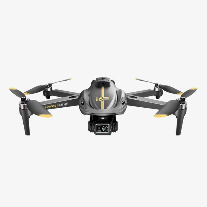 Сгъваем Дрон i6 Max "Oсата", FPV 4K Камера с Нощно Виждане, Сив