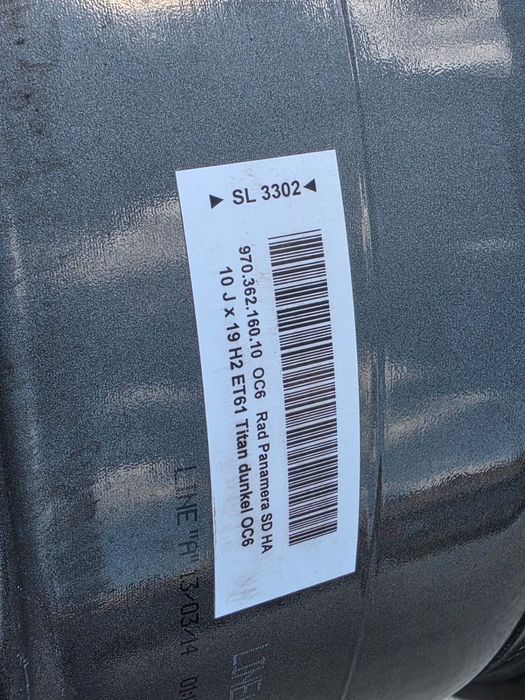 Set 4 jante aliaj 19 5x130 Originale Porsche Panamera