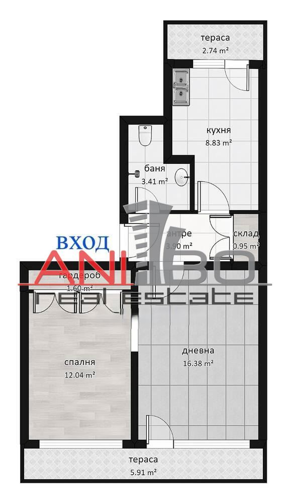 Продава се Двустаен апартамент в София, Банишора - 70 кв.м за 2486 €/кв.м - Снимка #11
