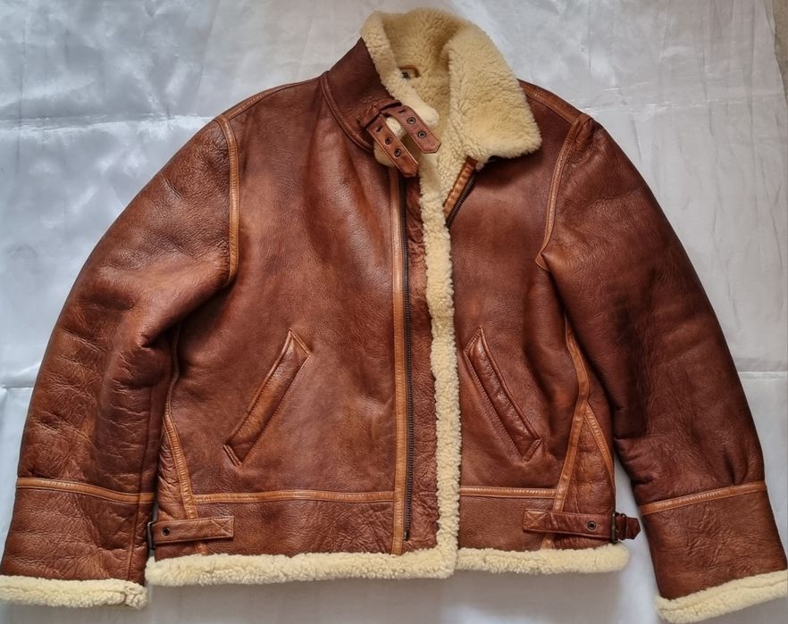 Geaca piele shearling merinos,B3,cojoc,XXXL