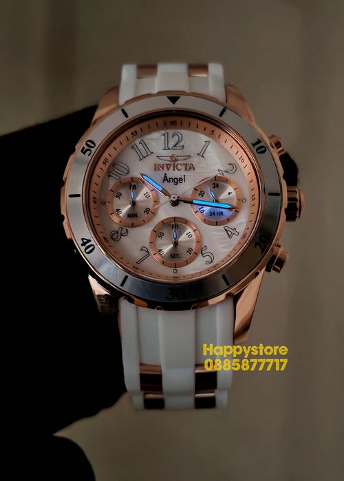INVICTA Angel Rose gold white 40 mm, Инвикта нов дамски часовник