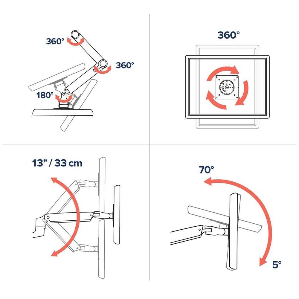 Стойка за стена  регулируема Ergotron LX Wall Monitor Arm