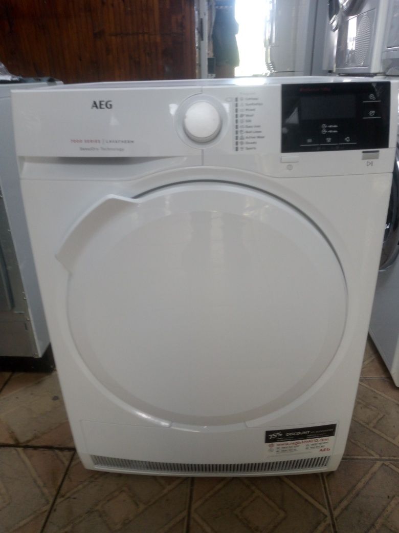 Сушилня с термопомпа Аег Aeg Series 7000 А+++ 8кг 2 години гаранция!