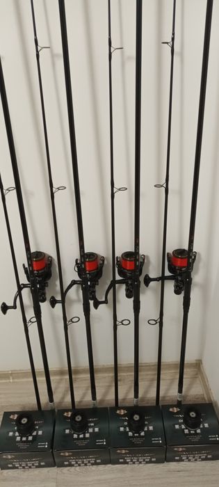 SET 4 Lansete FLX8 CARP 3.90 3.5Lbs + 4 Mulinete AVIATOR DP70
