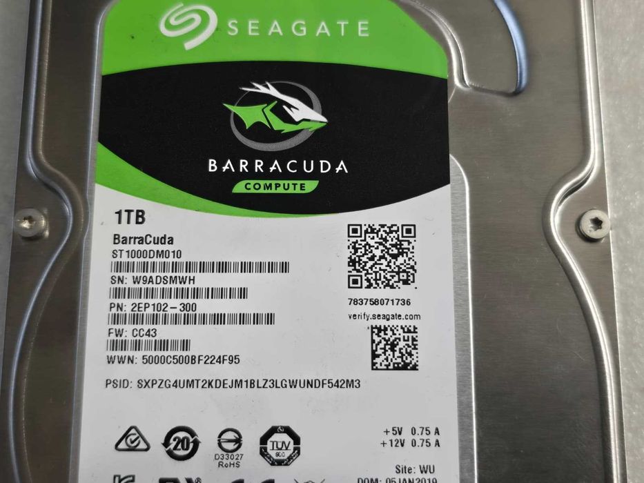 Hard disk desktop Seagate BarraCuda 1TB, 7200rpm 64MB SATA ST1000DM010