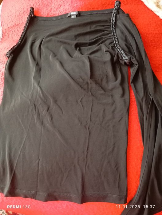 Bluze argintii negre mar M-L