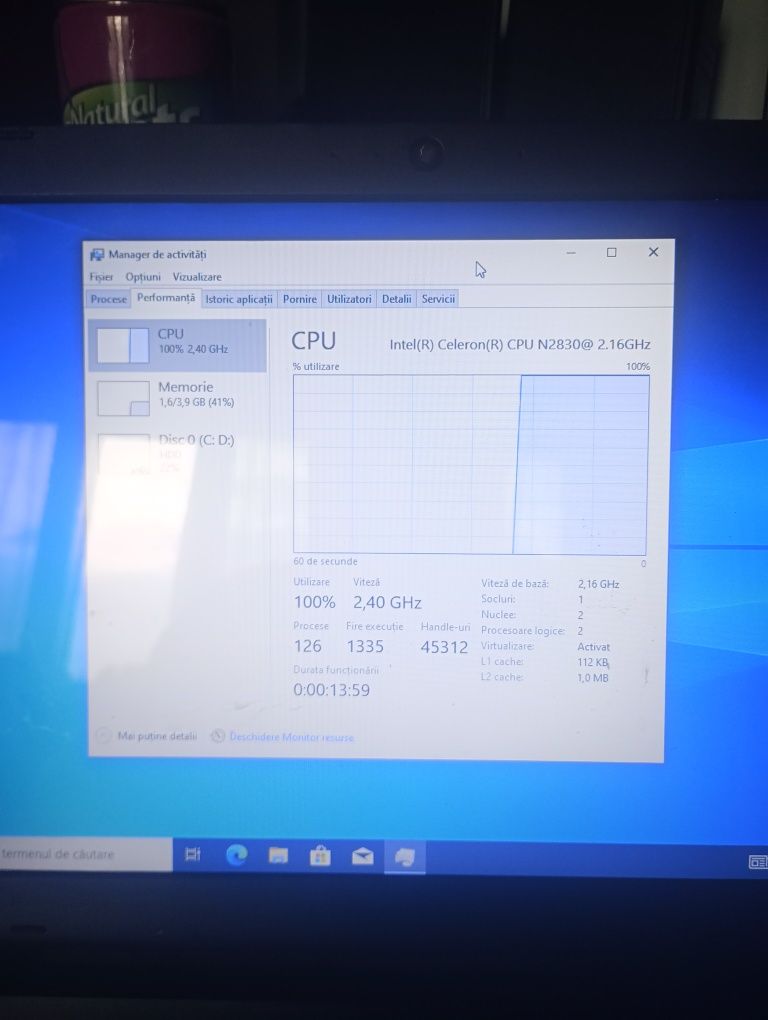 Vând laptop Toshiba satellite c50b