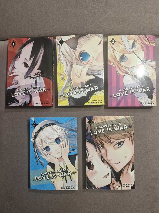 Manga Love is War vol. 1,2,3,4,5