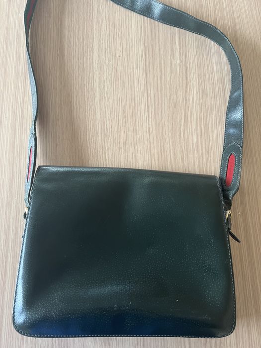 Gucci Vintage Bag Pigskin Leather Retro чанта louis vuitton
