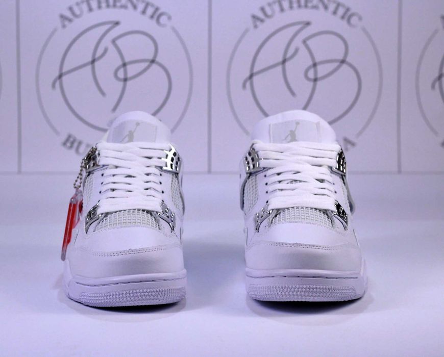 Nike Air Jordan Retro 4 Military Blue Off-White PSG Pure Money Обувки