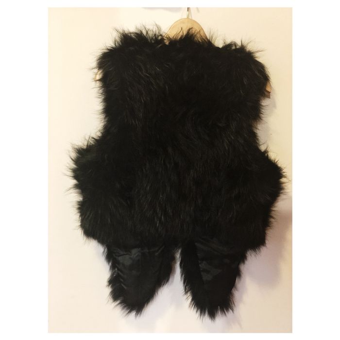 Vestă scurtă din Blană naturală raton