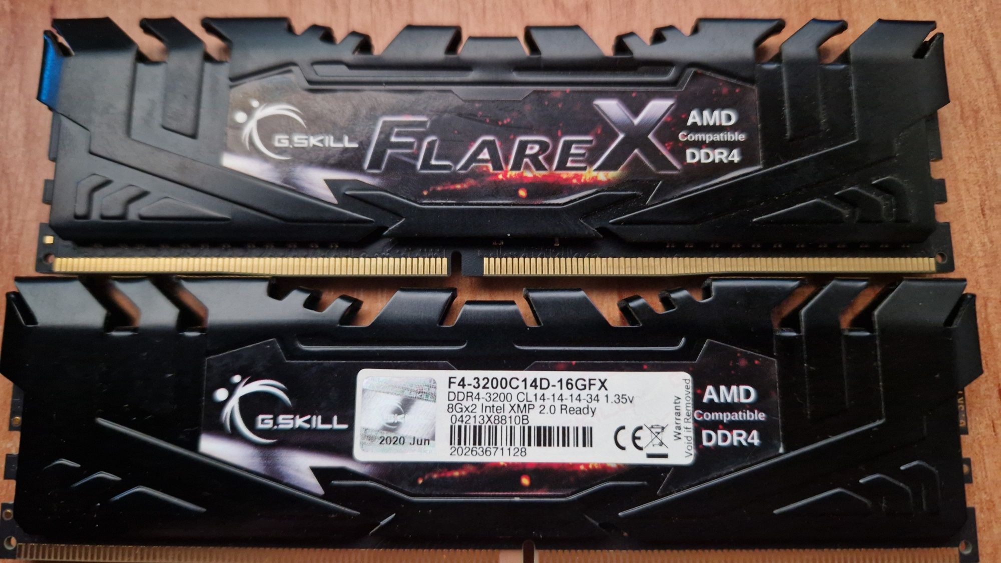 G Skill FlareX -DDR4 3200Mhz 16GB (4×8GB)