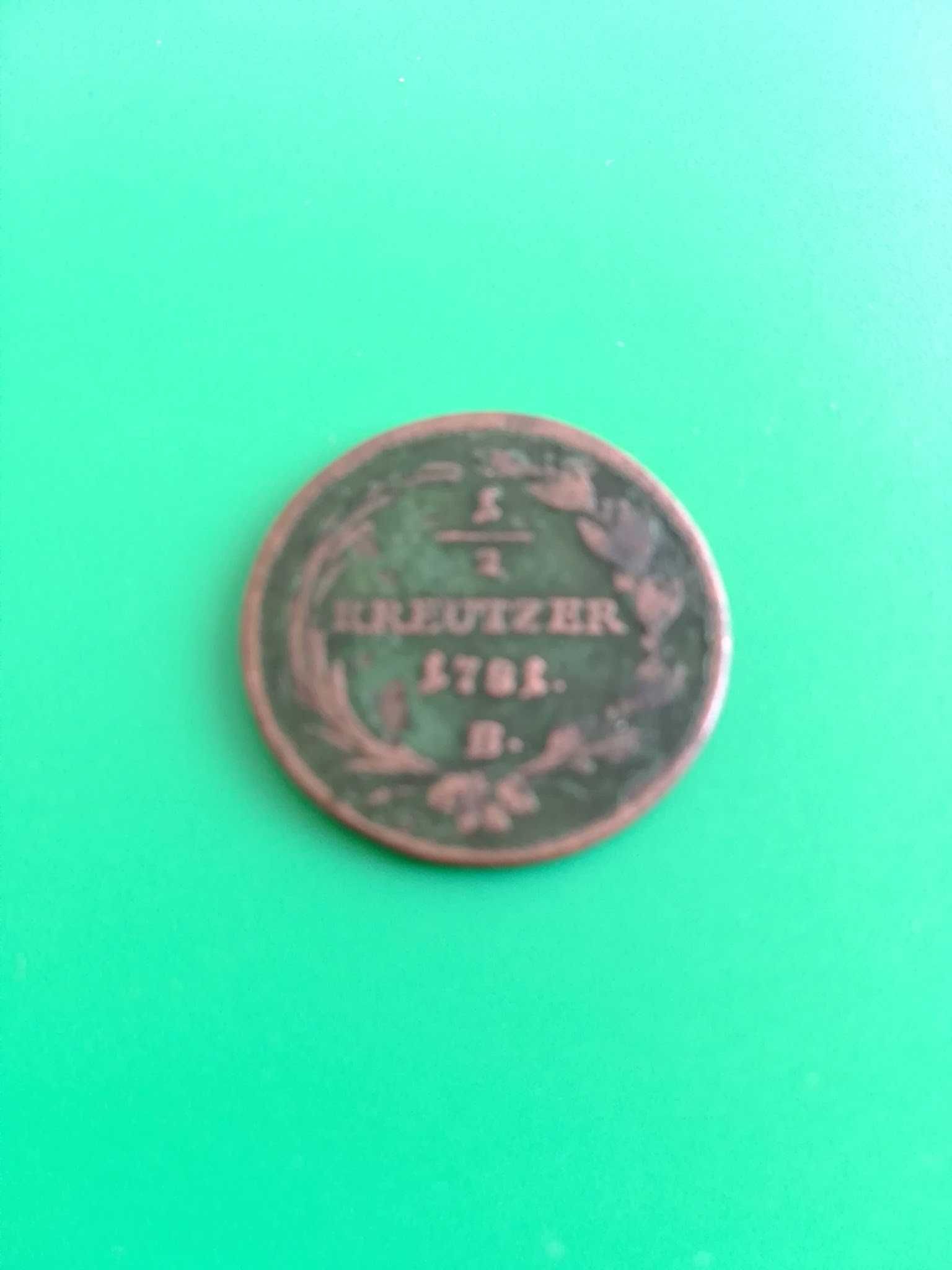 Monede Kreuzer - 1/2 (1781)/1 (1790)/1 (1816)/2 (1848)/3 (1800)
