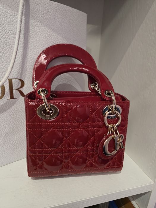 Dior lady bag red