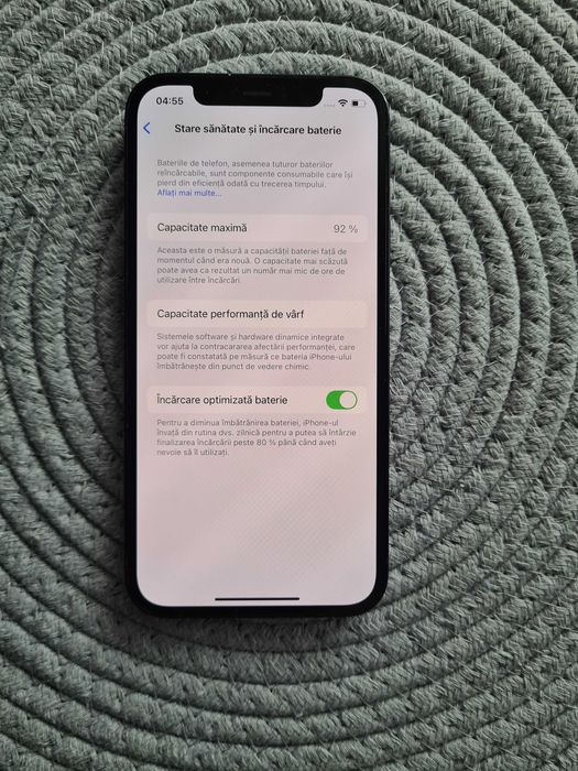 iPhone 12 Negru, impecabil, bateria 92%, liber de retea