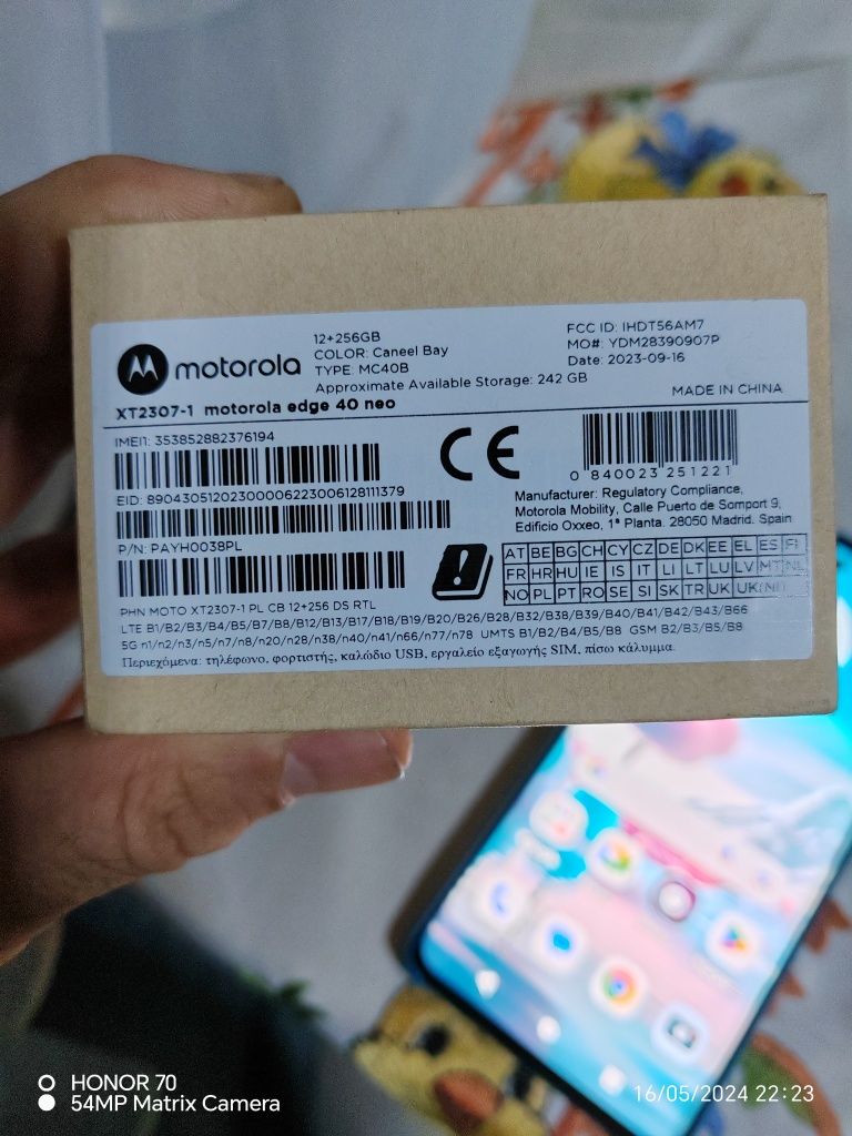 Vând telefon Motorola edge40