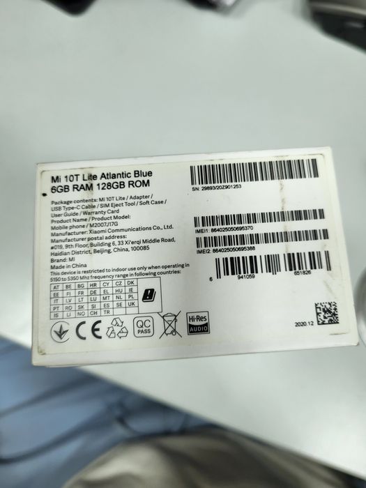 Mi 10T Lite Blue FullBox Dual Sim Ca Nou Impecabil