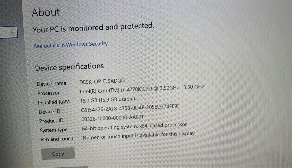 Intel I7 4770k + 2x8GB DDR3