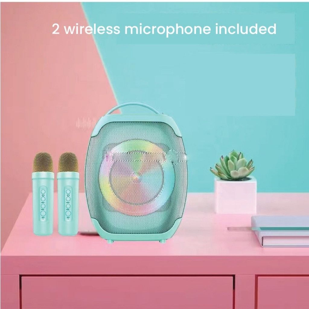 Преносима Bluetooth безжична тонколона JQS 403 с два микрофона