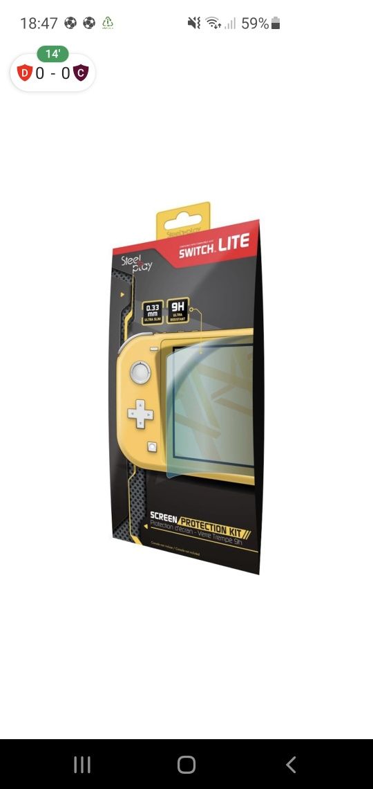 Folie Sticla 9H Tempered Glass Steelplay pentru Nintendo Switch Lite