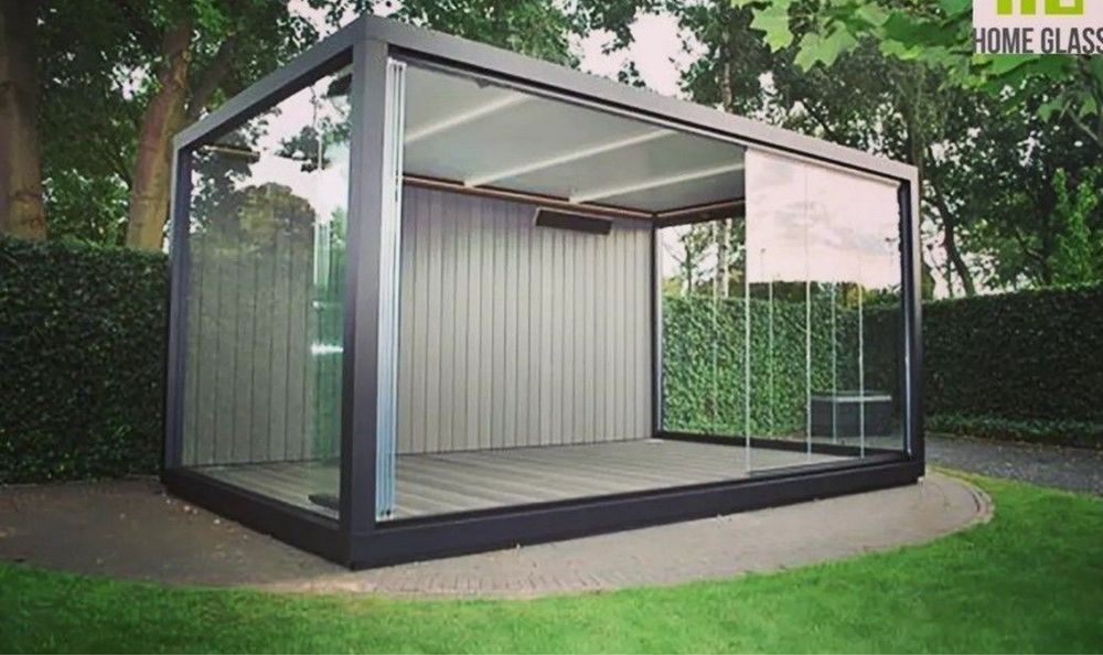 Containere premium modele cu vitrina de sticla fara rame si riflaj