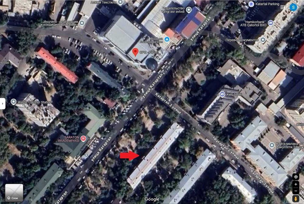 Аренда – первая линия, торговые ряды ул. Катартал ТЦ Parus