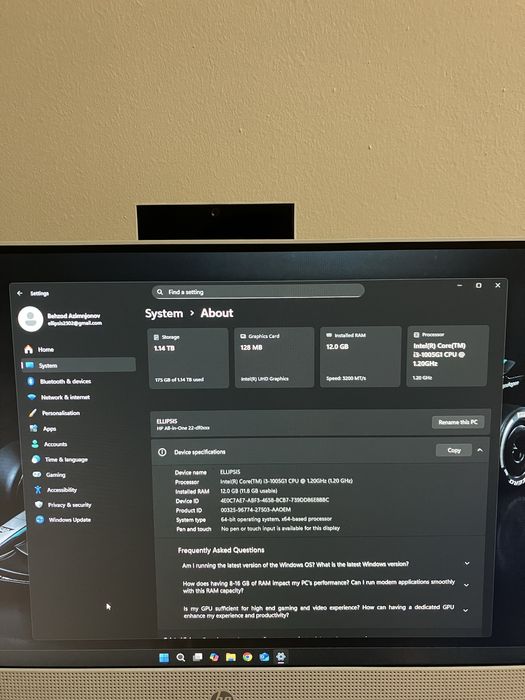 Моноблок Hp 22 белый