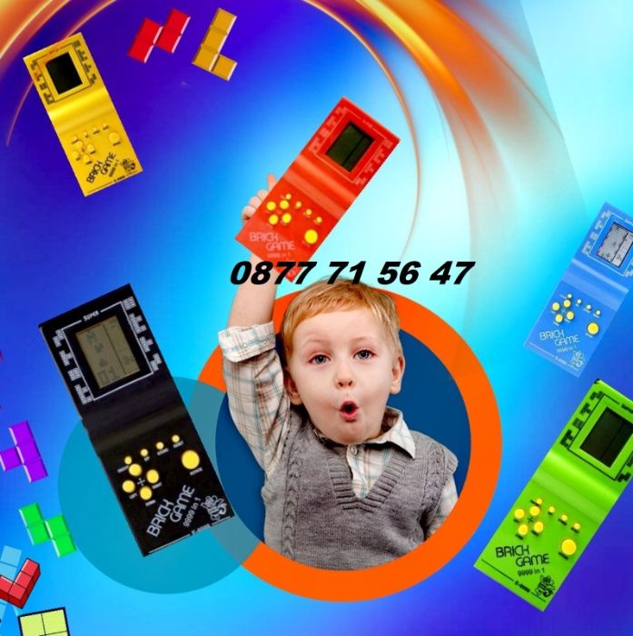 Тетрис конзола ретро игра brick game детска занимателна игра
