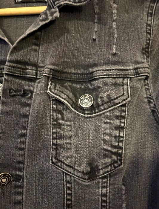 Оригинално Дамско Дънкено Яке Denim Noir Lon S