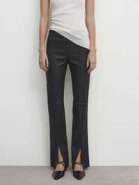 Pantaloni piele Massimo Dutti