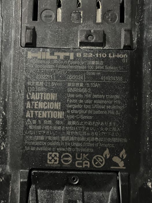 Baterie hilti nuron 21,6V-5,10Ah , an 2024