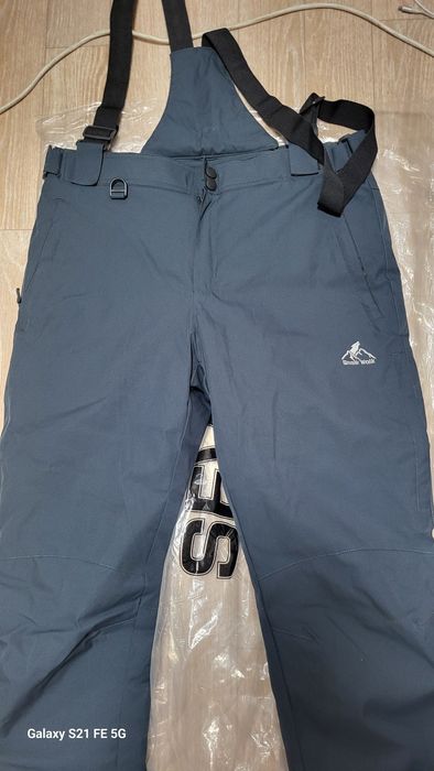 Продам тёплые штаны с лямками