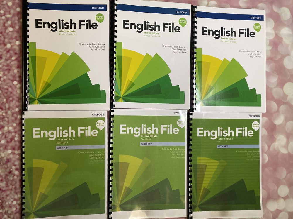 English file 3 и 4th edition Students book,Workbook по английскому