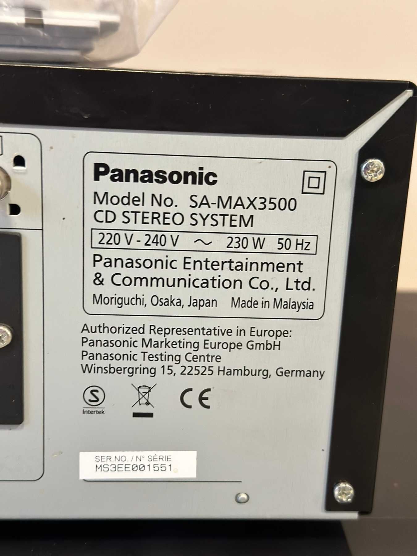Аудио система Panasonic SA-MAX3500