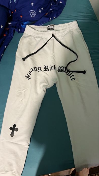 Vand pantaloni YOUNG RICH WHITE