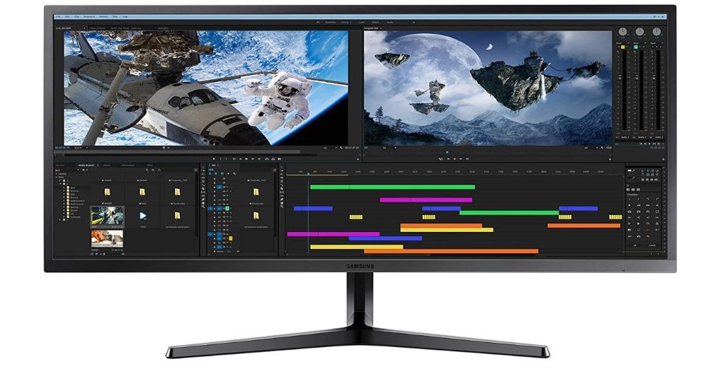 Monitor LED Samsung 34", Ultra Wide WQHD 3440x1440