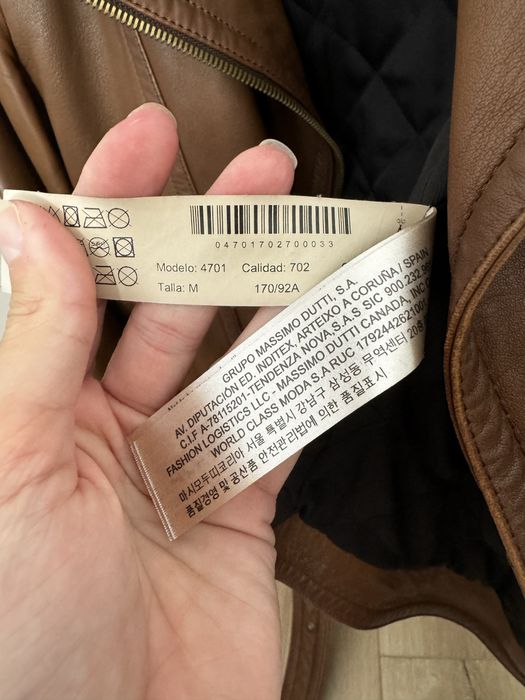 Jacheta din Piele Massimo Dutti