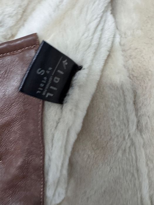 Cojoc de piele naturala si blana de vulpe