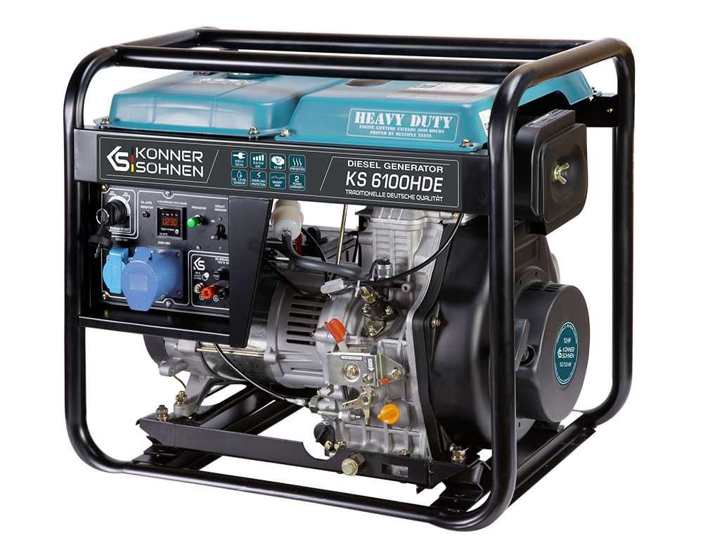 Generator diesel Könner&Söhnen KS 6100HDE EUROV, 230 V monofazic 5,5kW