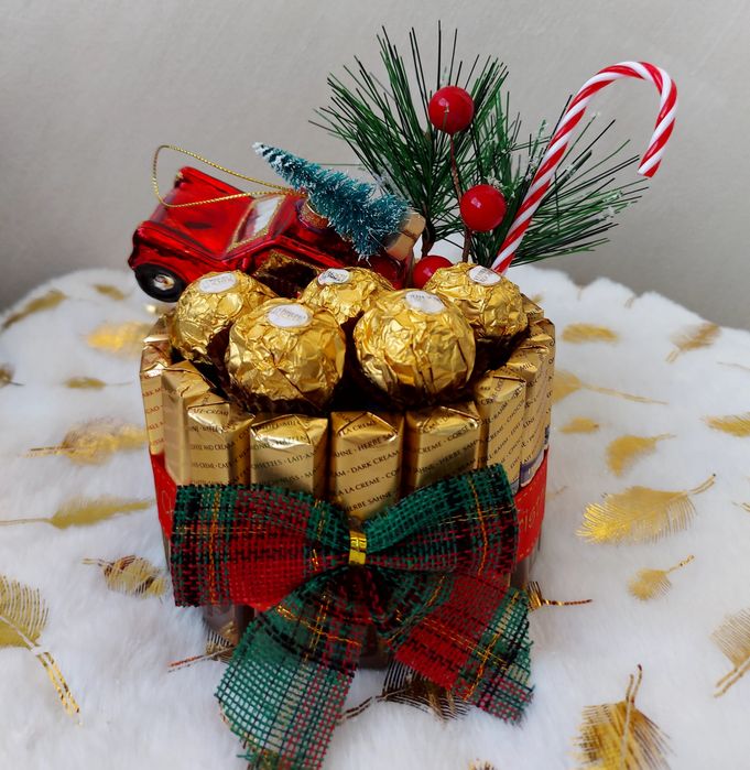 Коледен подарък с бонбони