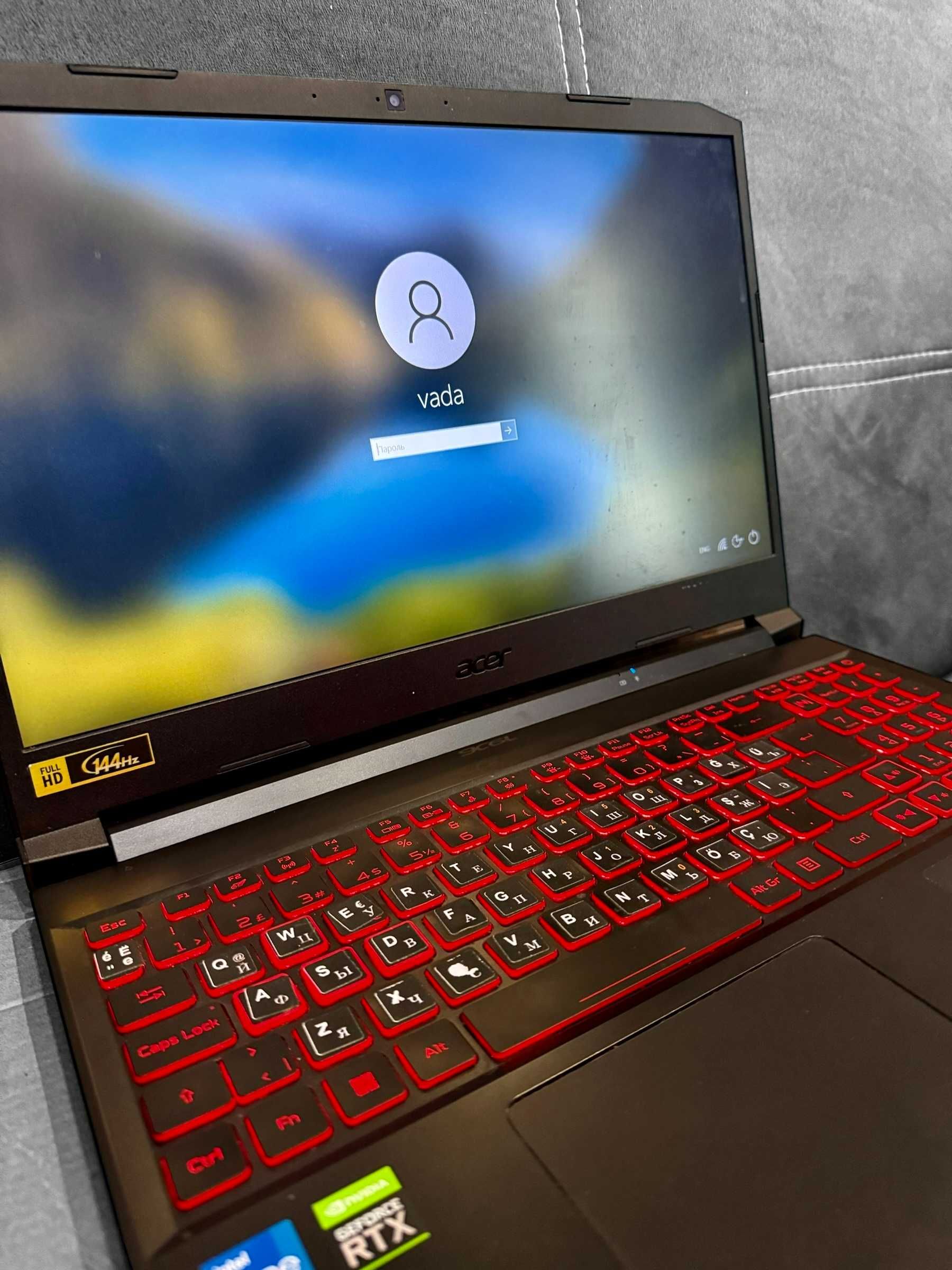 Геймърски лаптоп Acer Nitro 5 / RTX 3050 / 24GB RAM / i5 / SSD / 144Hz