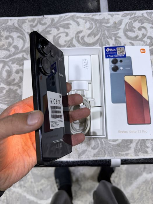 Redmi not 13 pro pamit 8.256g holati ideal karopka dak kamplekt