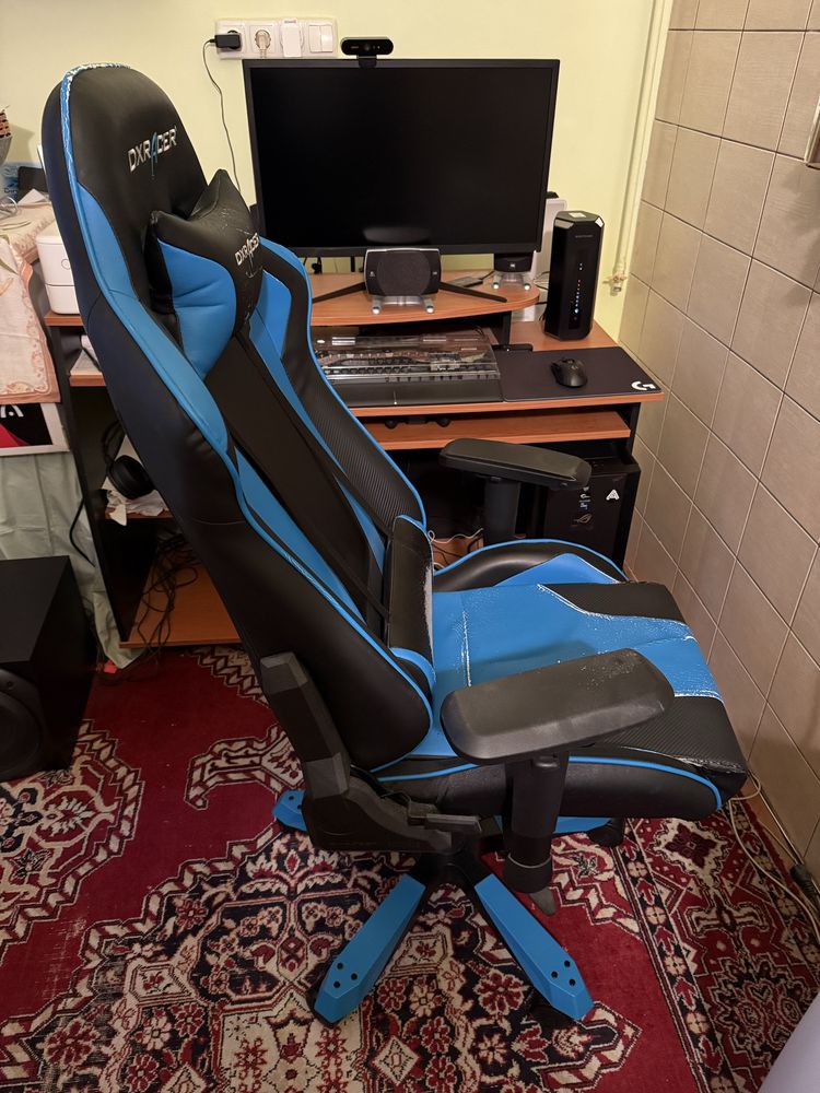 Vând scaun gaming DXRacer KING K06-NB, Black/Blue