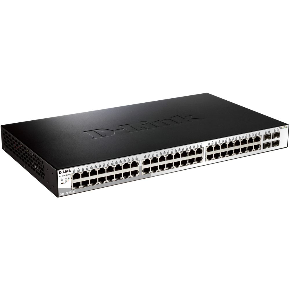 Switch D-Link DGS-1210-52, 48 x 10/100/1000, 4 Combo SFP Gigabit