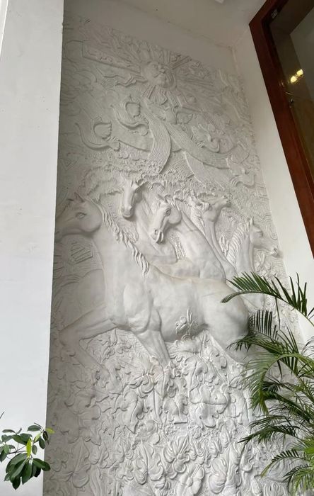 Барельеф.Скала.Объемное настенное панно.Гипсовая скульптура.Скульптор.