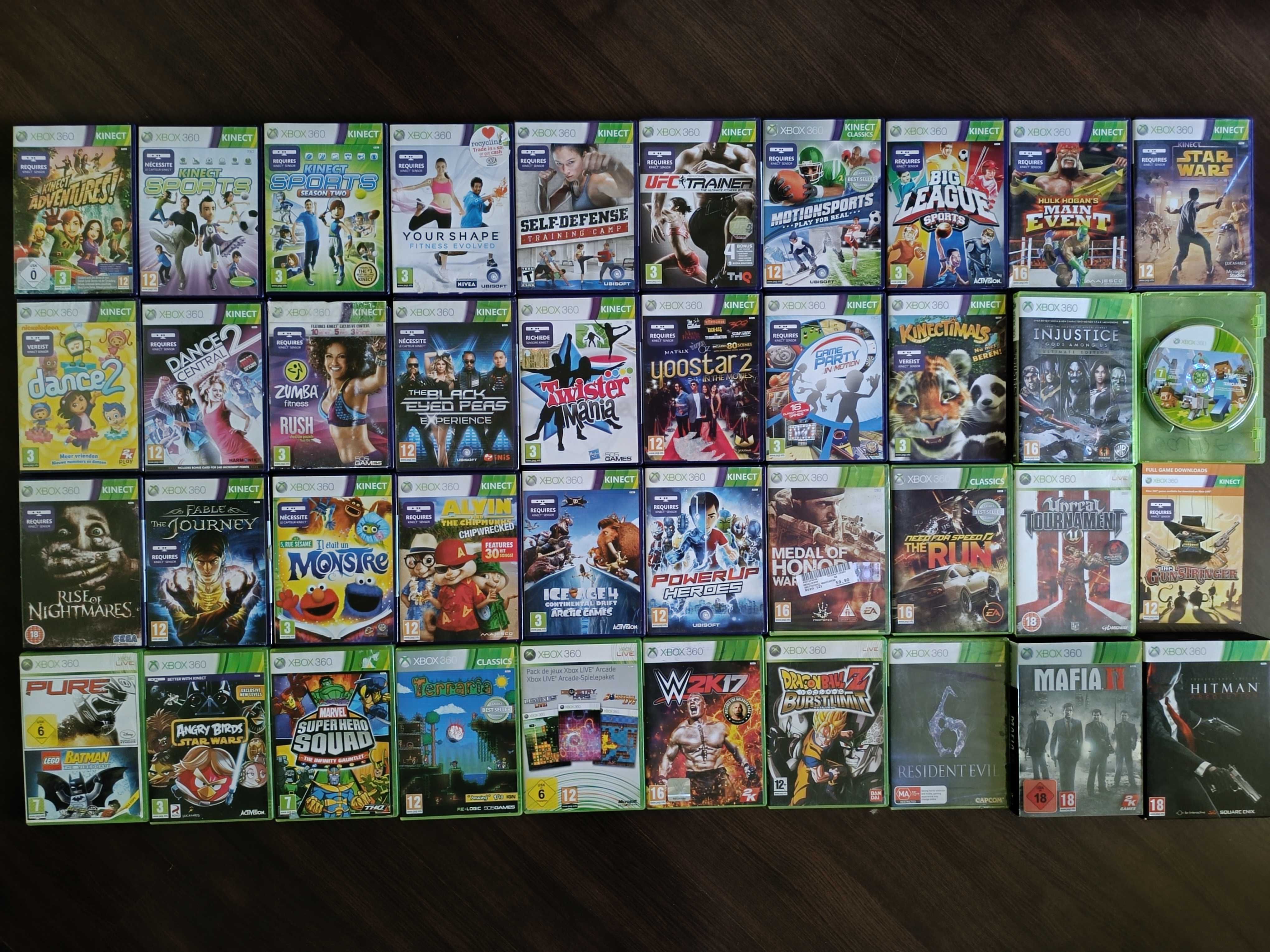 Jocuri Xbox 360 Kinect Sports Dance Zumba Lego NFS Dora Injustice Lego