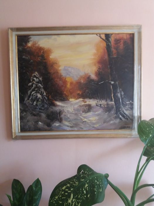 Картина "Зима" 65х54 см.с рамка